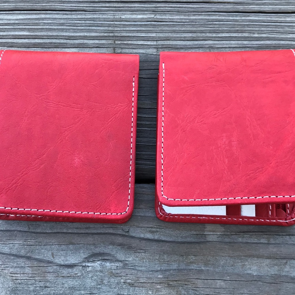 Christmas Wallet Lot of 2 Men Card Holder Red/Whit - Picture 3 of 8